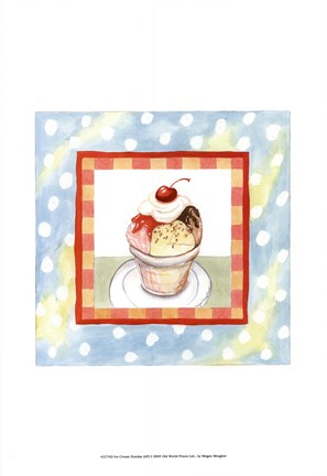 Framed Ice Cream Sundae Print