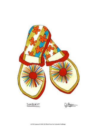 Framed Sunburst Print