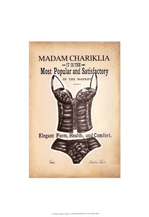 Framed Chariklia&#39;s Lingerie I Print