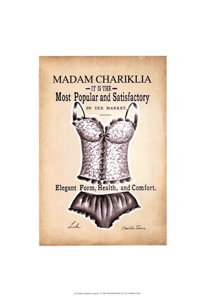 Framed Chariklia&#39;s Lingerie II Print