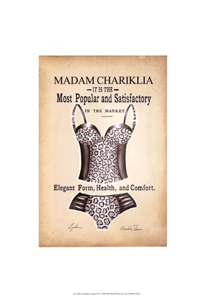 Framed Chariklia&#39;s Lingerie IV Print