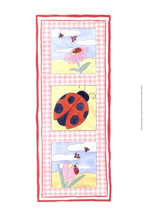 Framed Lady Bug Trio Print