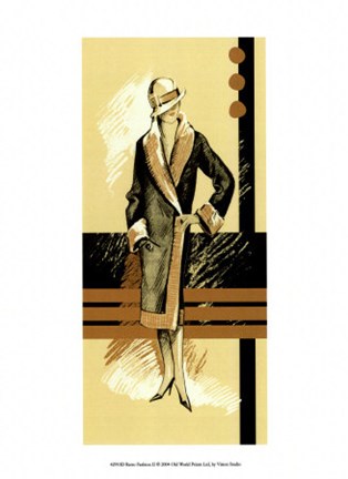 Framed Retro Fashion II Print