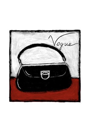 Framed Vogue on Red Print