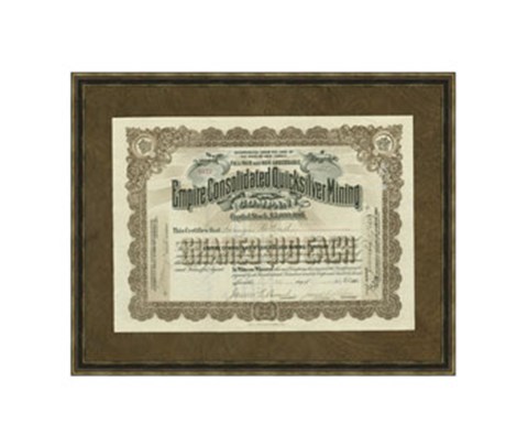 Framed Quicksilver Mining Print