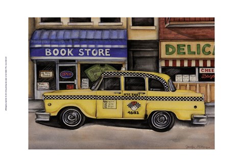 Framed NYC Taxi 46B2 Print