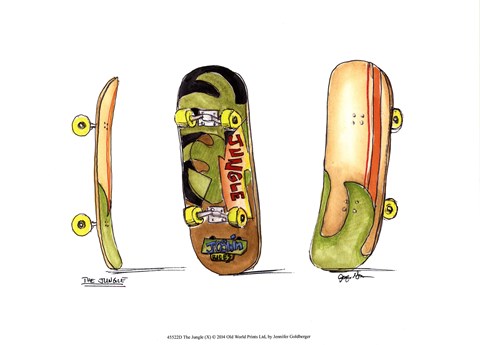 Framed Jungle (X) Print