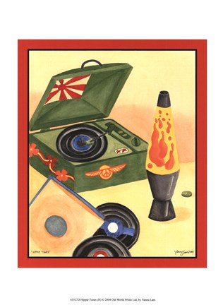 Framed Hippie Tunes (H) Print