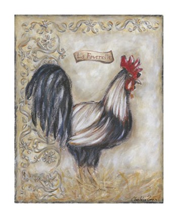 Framed La Faverolle Print