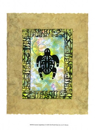 Framed Ancient Amphibians I Print