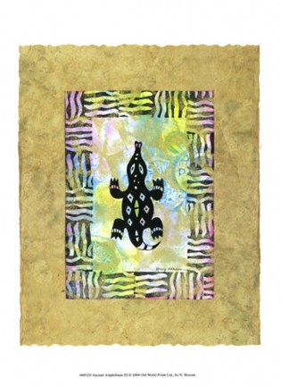 Framed Ancient Amphibians III Print