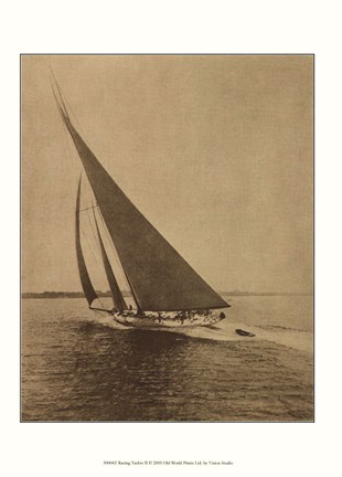 Framed Racing Yachts II Print