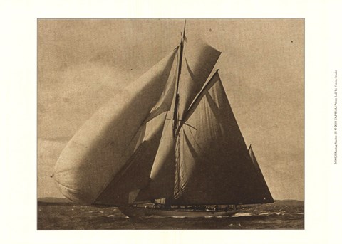 Framed Racing Yachts III Print