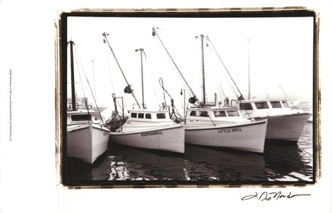 Framed Work Boats Print