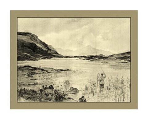 Framed On the River II Print