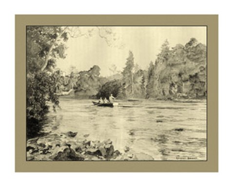 Framed On the River IV Print