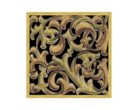 Framed Ornamental Squares III Print