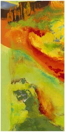 Framed Blazing Color Panel II Print