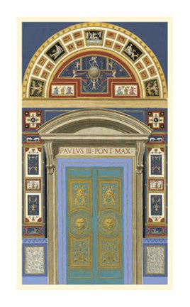 Framed Venetian Door I Print