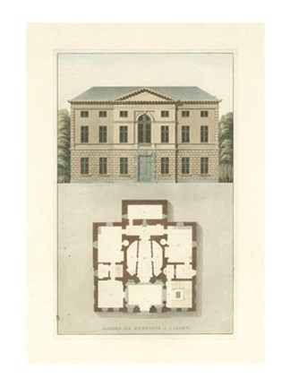 Framed Architectural Detail I Print