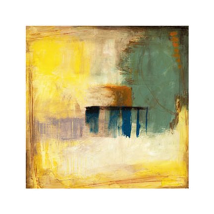 Framed Aquamarine Aura I Print