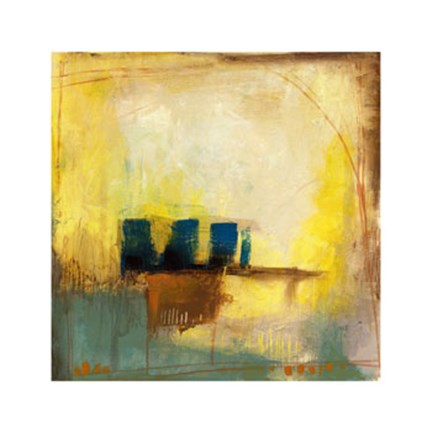 Framed Aquamarine Aura II Print