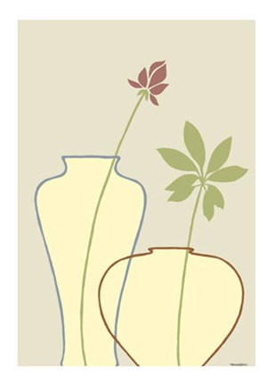 Framed Linear Vessels I Print