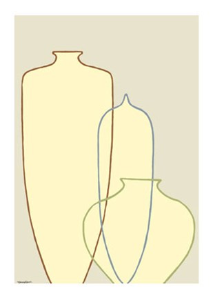 Framed Linear Vessels IV Print