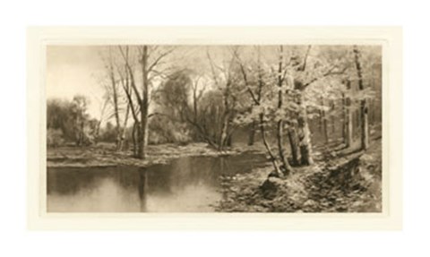 Framed Tranquil Riverscape I Print