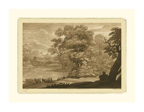 Framed Pastoral Landscape II Print