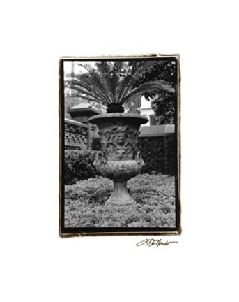 Framed Garden Urn Print