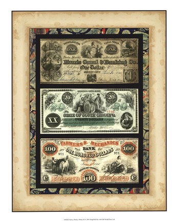 Framed Money, Money, Money III Print