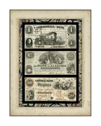 Framed Money, Money, Money V Print