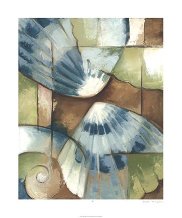 Framed Shell Collage II Print