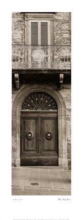 Framed La Porta Via, Todi Print