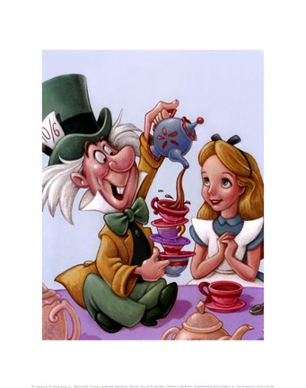 Alice and The Mad Hatter - Celebration in Wonderland Wholesale Art