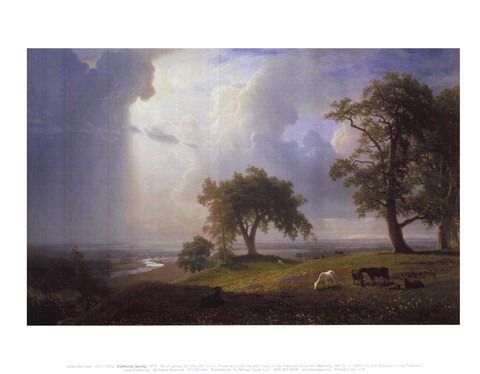 Framed California Spring, 1875 Print