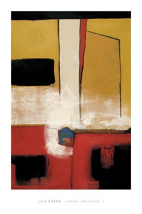 Framed Linear Language II Print