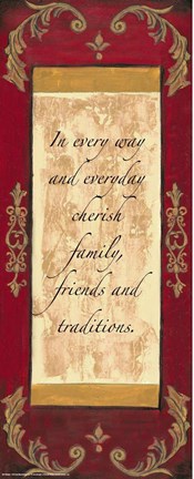 Framed Words to Live By, Traditional - In every way Print