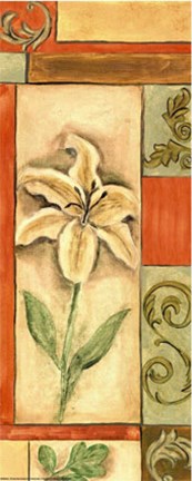 Framed Inspired Florals II Print