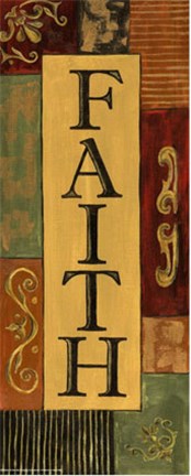 Framed Words to Live By, Word...Faith Print