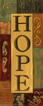 Framed Words to Live By, Word...Hope Print