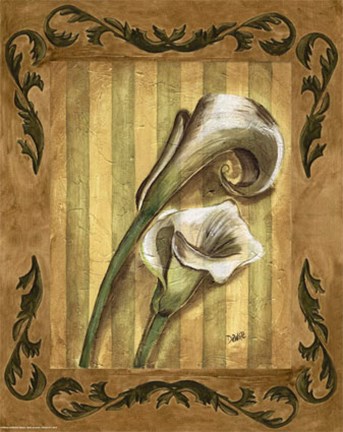 Framed Harlequin Calla Lilies Print