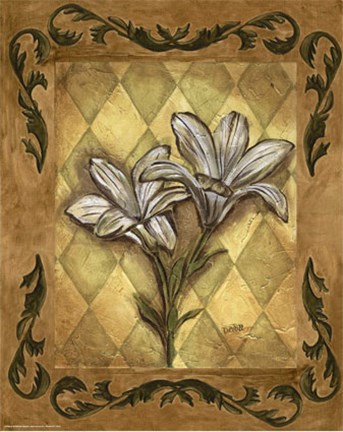 Framed Harlequin Lilies Print