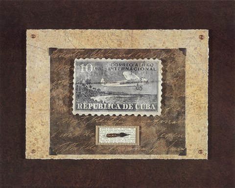 Framed Republica de Cuba Print