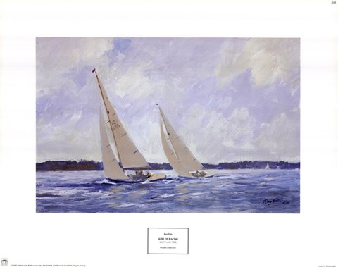 Framed Shields Racing Print