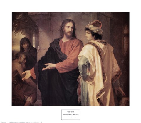Framed Christ and the Rich Young Ruler Print