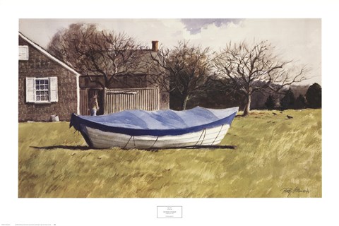 Framed On Waves of Grass Print