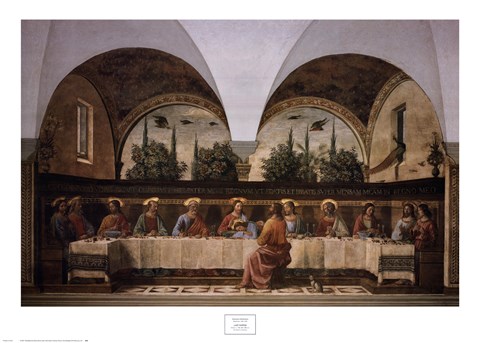 Framed Last Supper Print