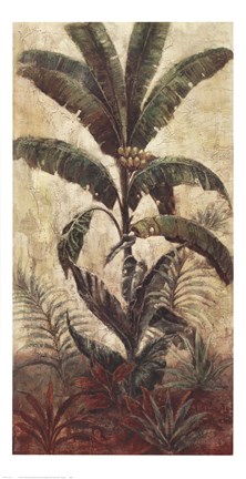 Framed Exotic Palms I Print